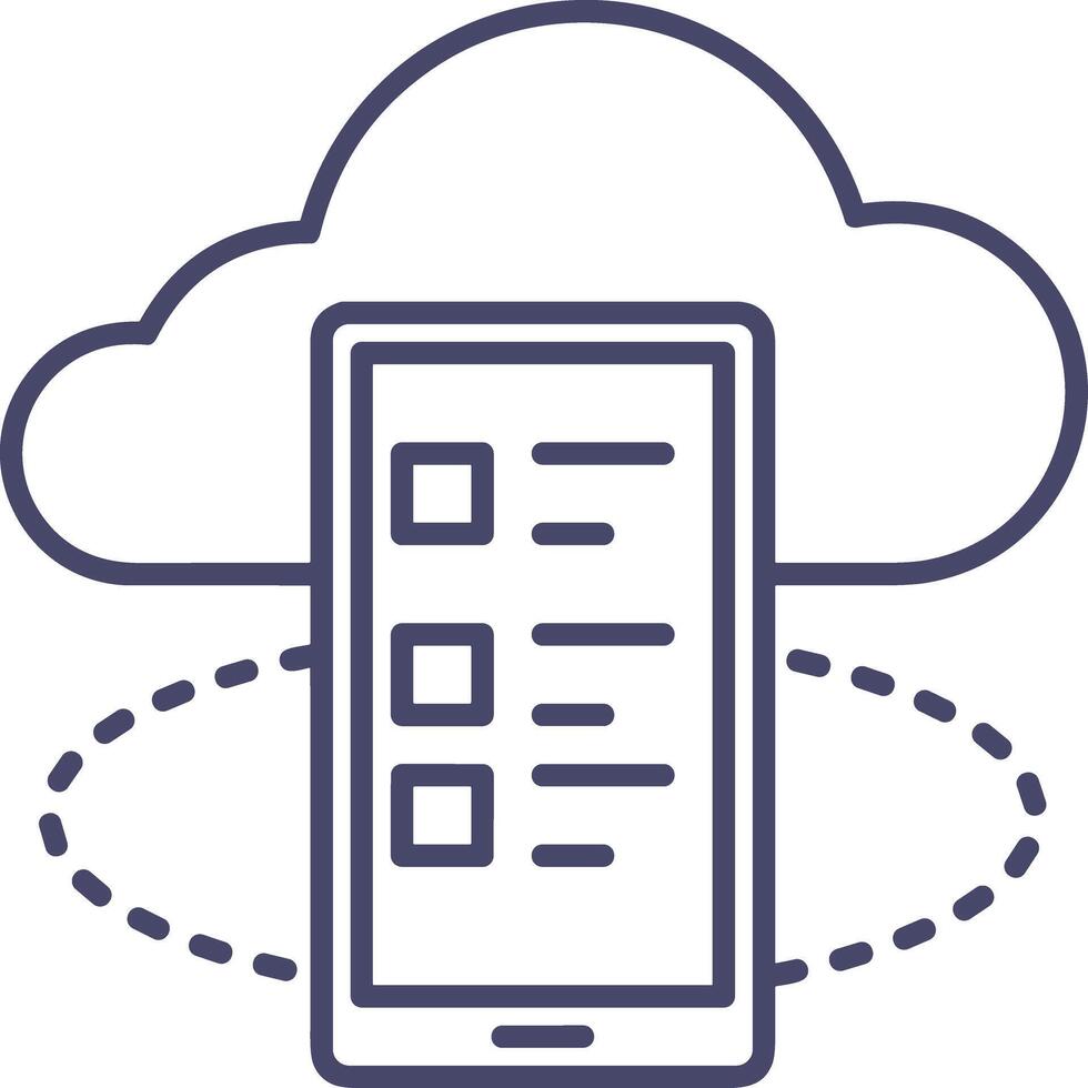 Cloud icon symbol vector image. Illustration of the hosting storage design image