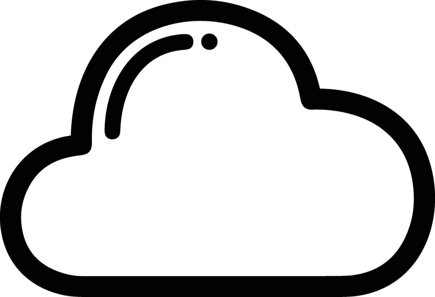 Cloud icon symbol vector image. Illustration of the hosting storage design image