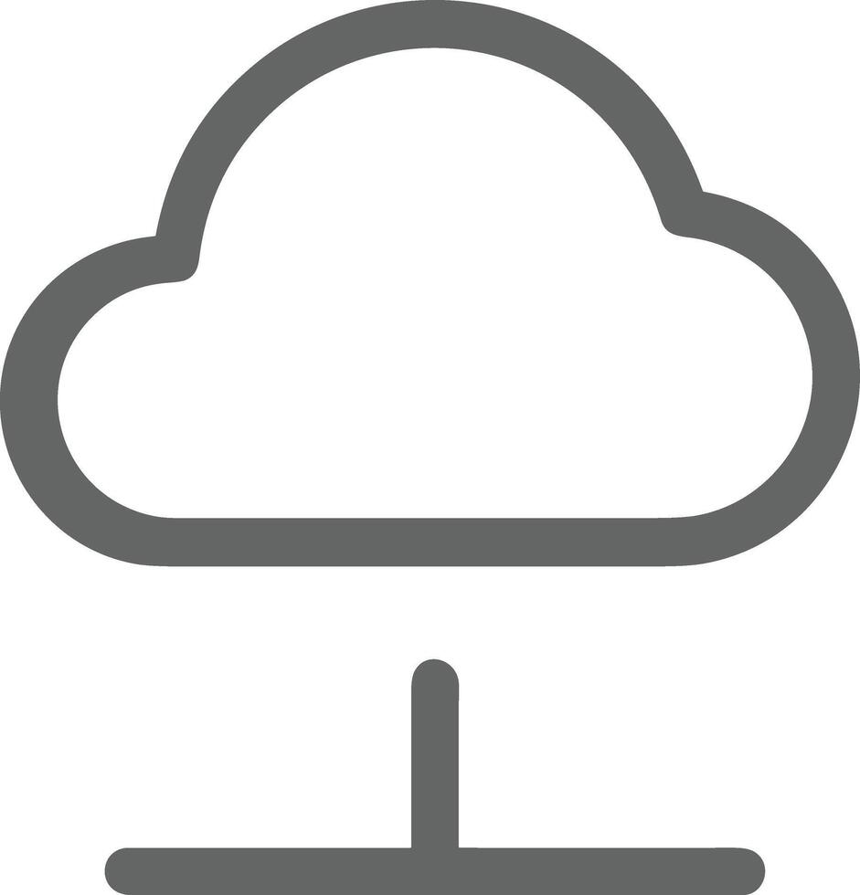 Cloud icon symbol vector image. Illustration of the hosting storage design image