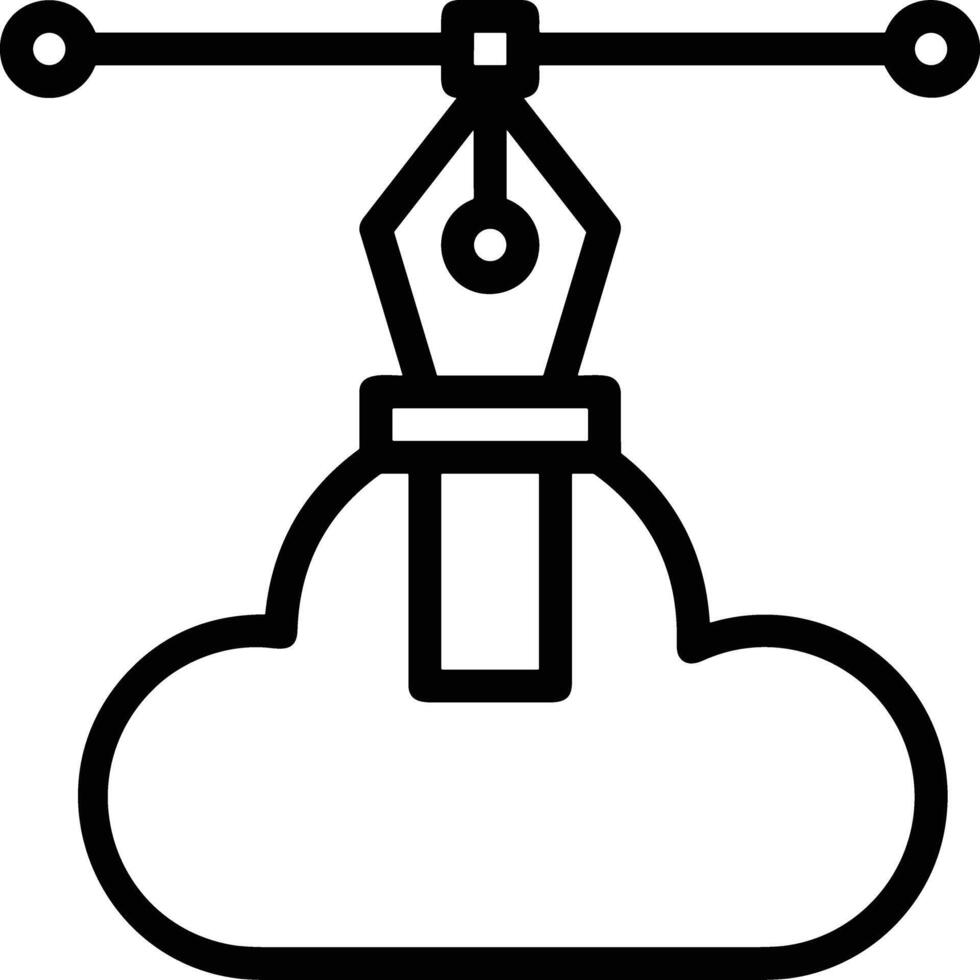 nube icono símbolo vector imagen. ilustración de el hospedaje almacenamiento diseño imagen