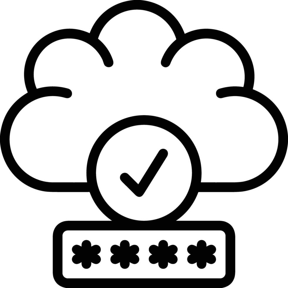 Cloud icon symbol vector image. Illustration of the hosting storage design image