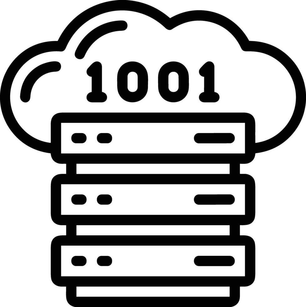 Cloud icon symbol vector image. Illustration of the hosting storage design image