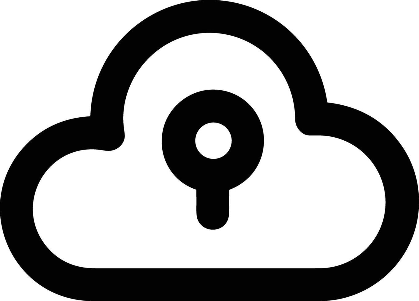 Cloud icon symbol vector image. Illustration of the hosting storage design image