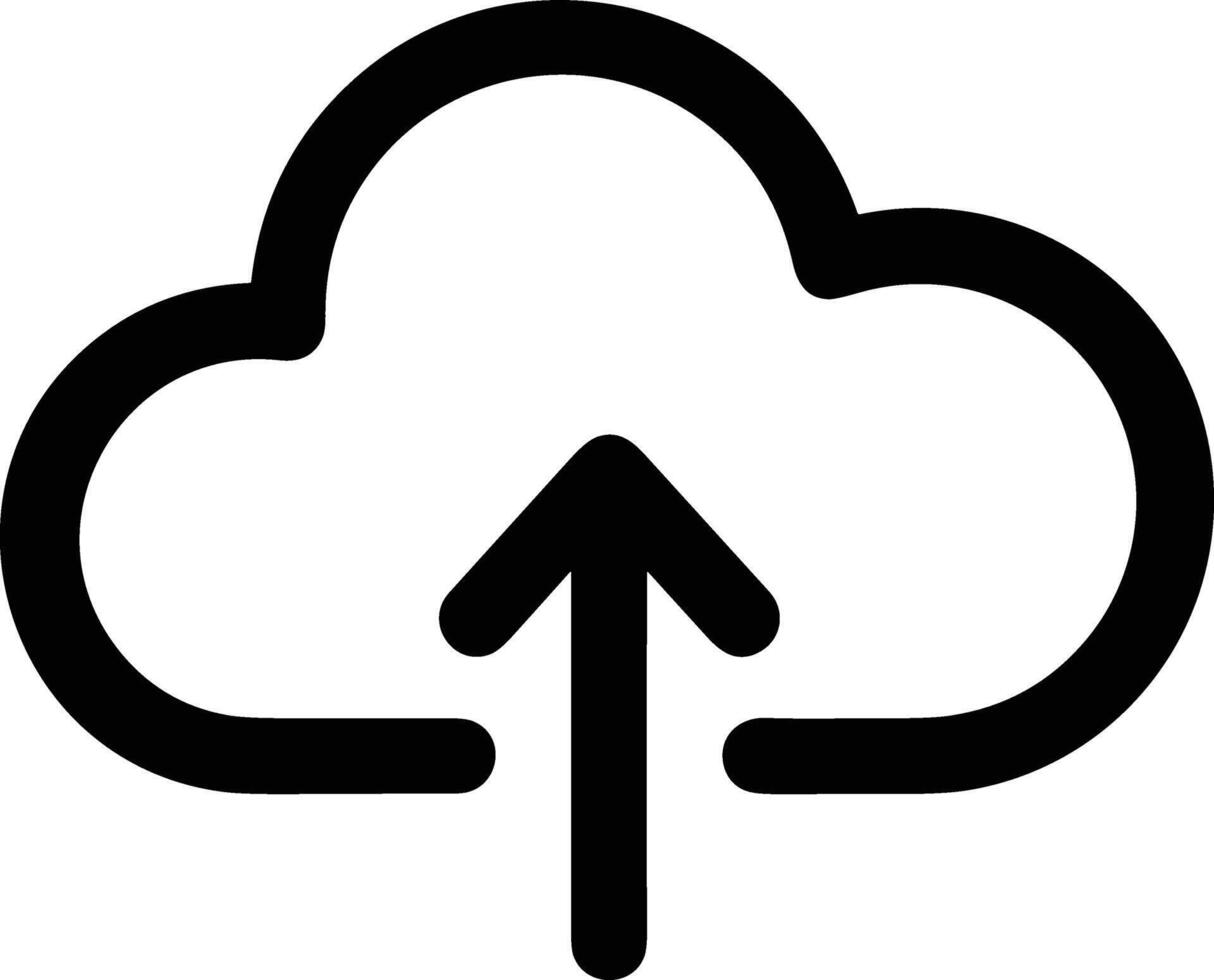 Cloud icon symbol vector image. Illustration of the hosting storage design image