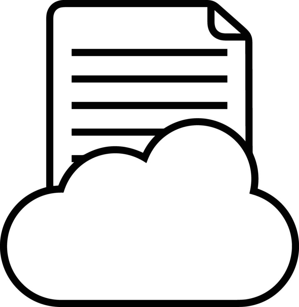 Cloud icon symbol vector image. Illustration of the hosting storage design image