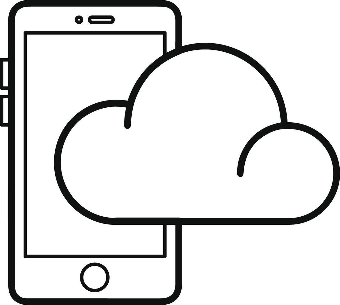 Cloud icon symbol vector image. Illustration of the hosting storage design image