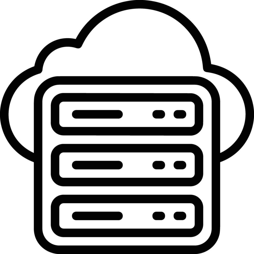 Cloud icon symbol vector image. Illustration of the hosting storage design image