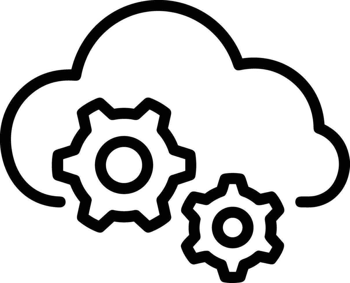 Cloud icon symbol vector image. Illustration of the hosting storage design image