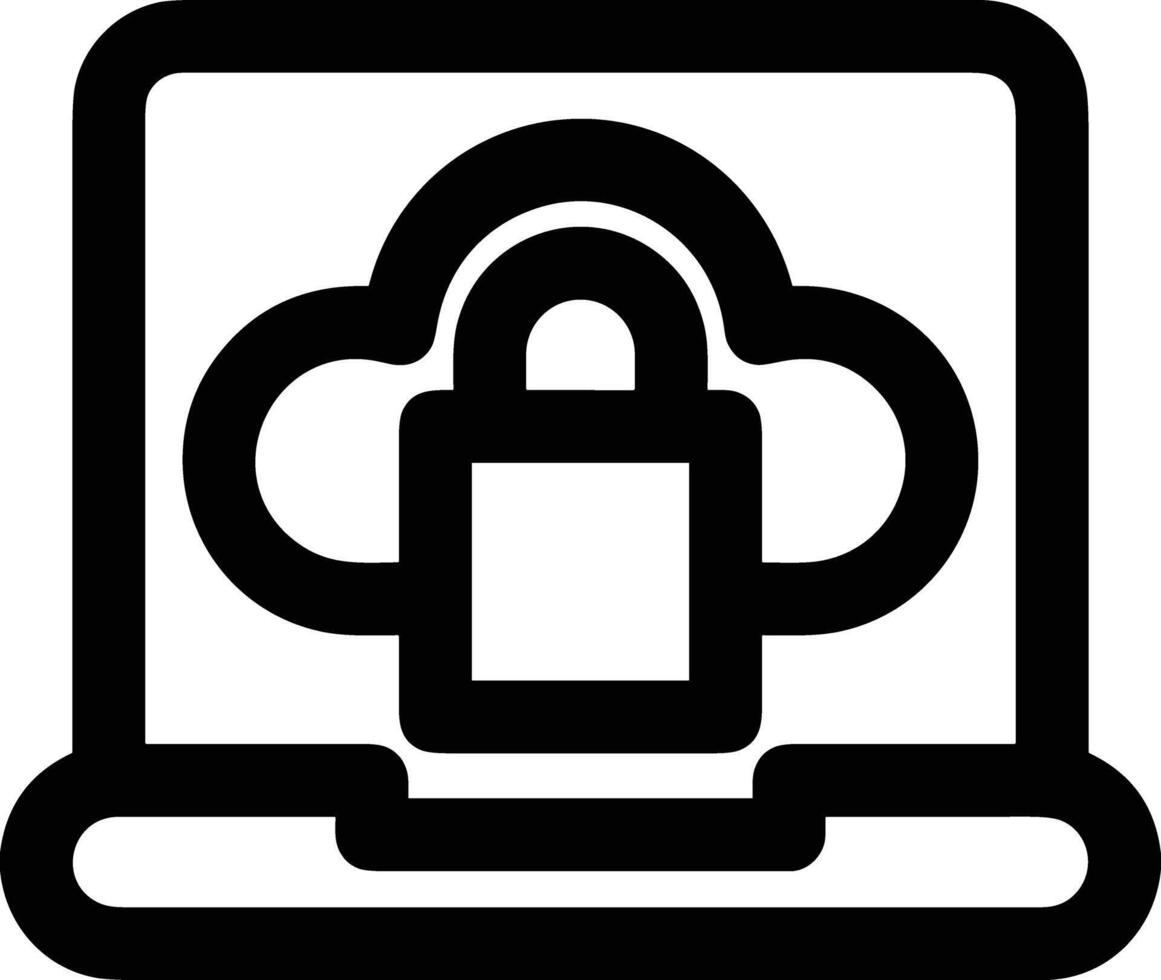 Cloud icon symbol vector image. Illustration of the hosting storage design image