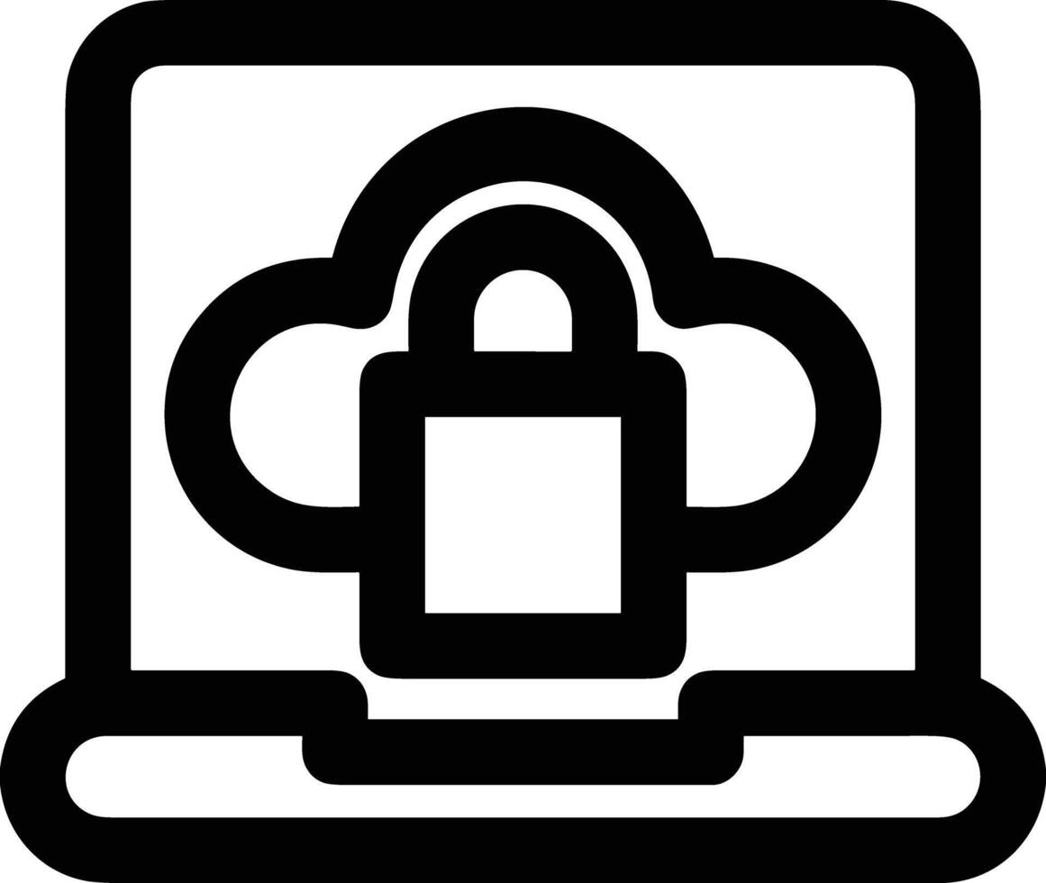 Cloud icon symbol vector image. Illustration of the hosting storage design image