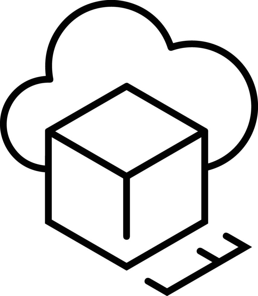 Cloud icon symbol vector image. Illustration of the hosting storage design image