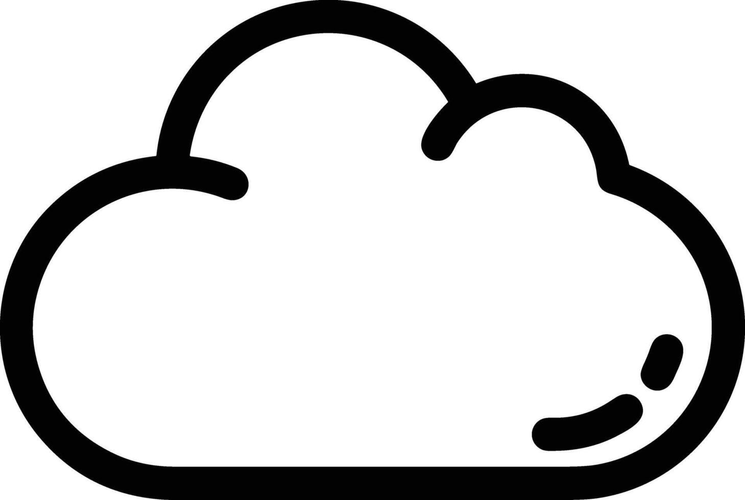 Cloud icon symbol vector image. Illustration of the hosting storage design image