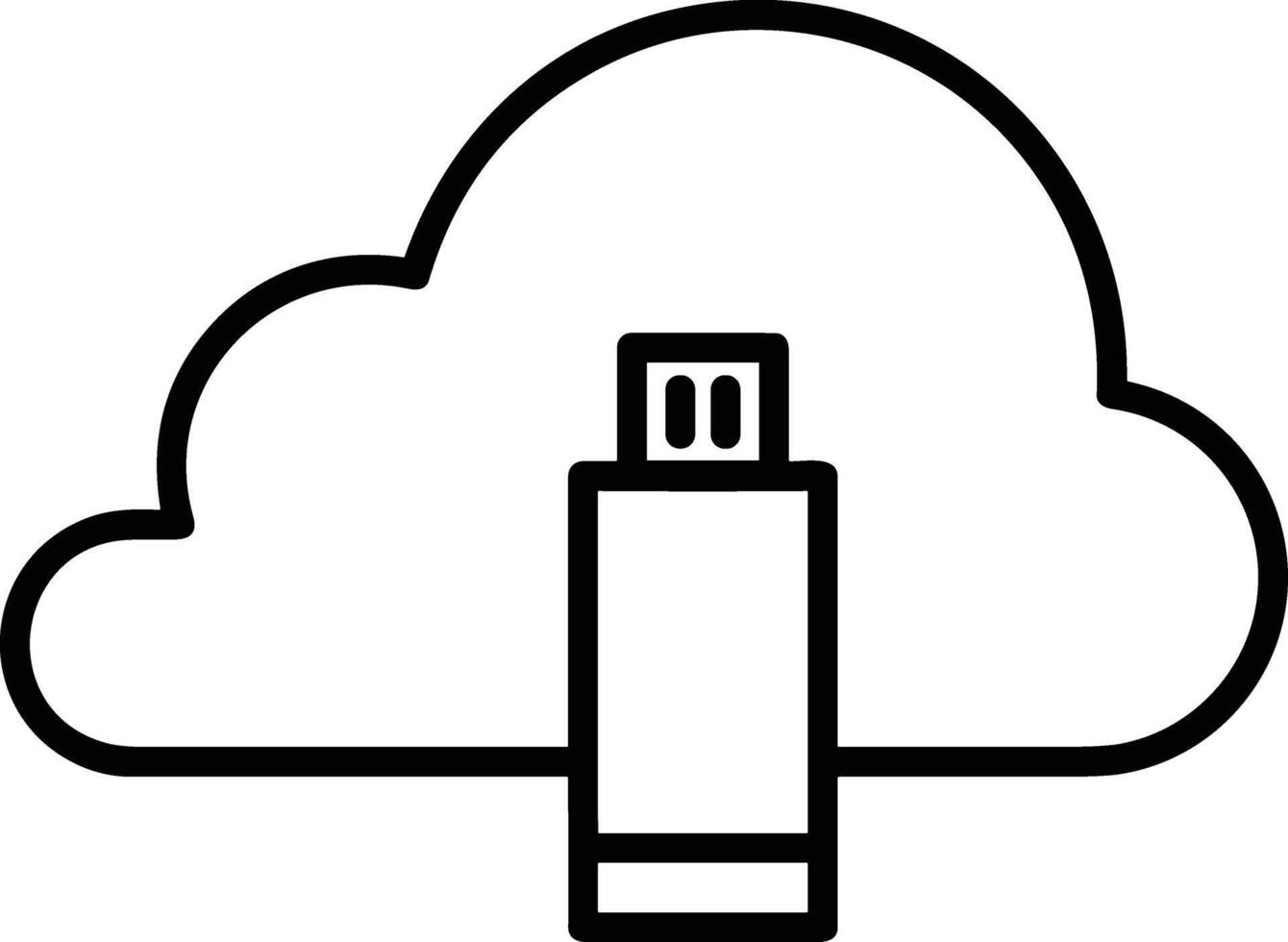 Cloud icon symbol vector image. Illustration of the hosting storage design image