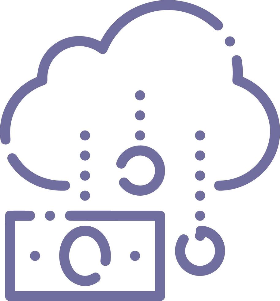 Cloud icon symbol vector image. Illustration of the hosting storage design image