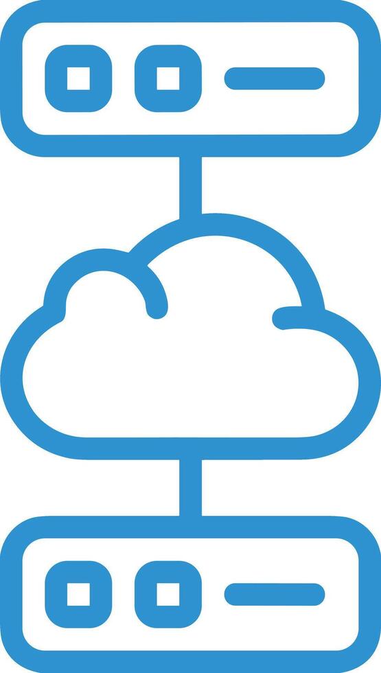 Cloud icon symbol vector image. Illustration of the hosting storage design image