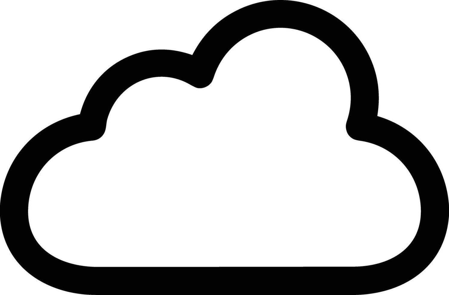 Cloud icon symbol vector image. Illustration of the hosting storage design image