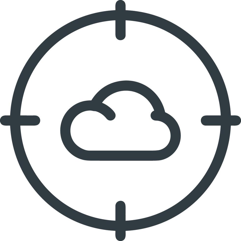 Cloud icon symbol vector image. Illustration of the hosting storage design image