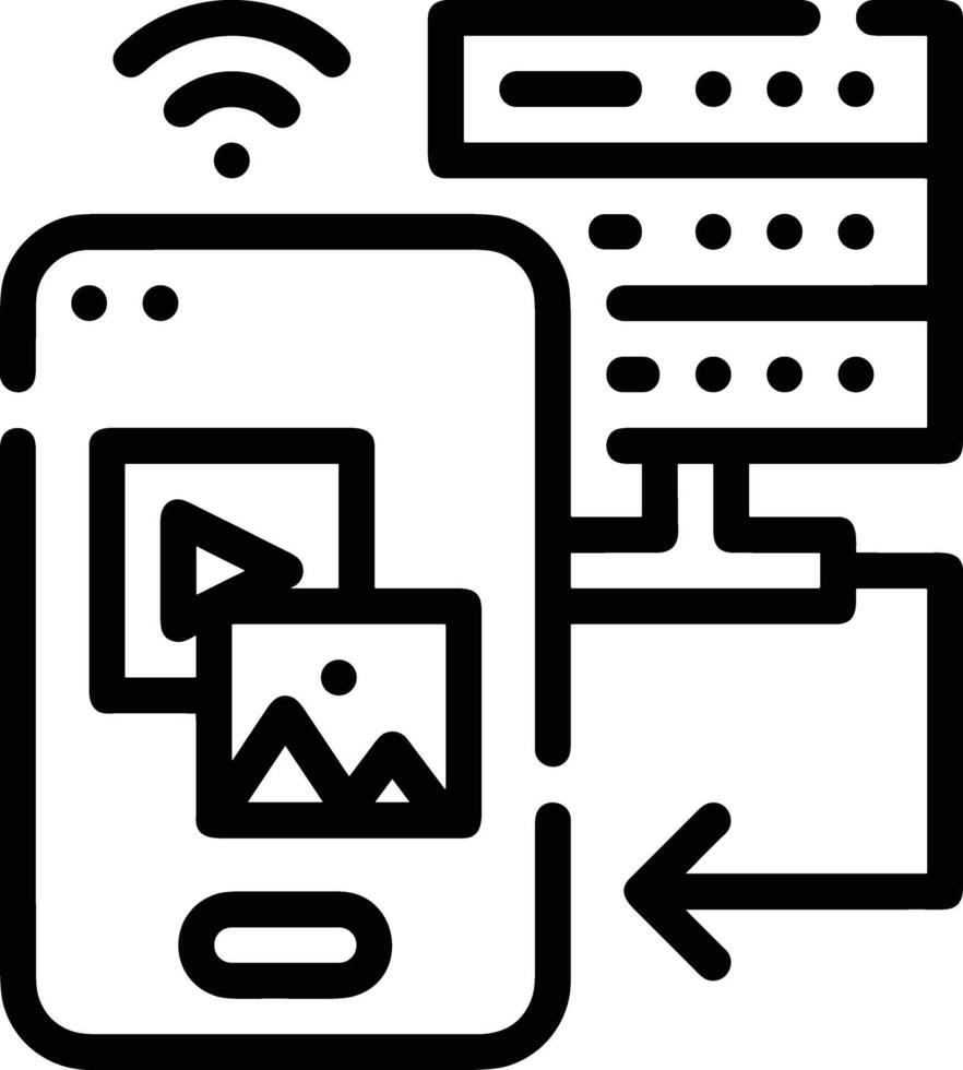 Cloud icon symbol vector image. Illustration of the hosting storage design image