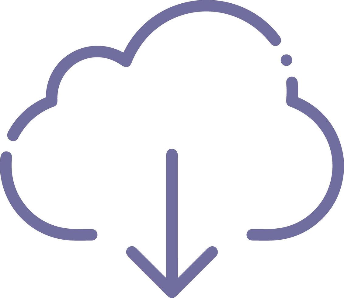 Cloud icon symbol vector image. Illustration of the hosting storage design image