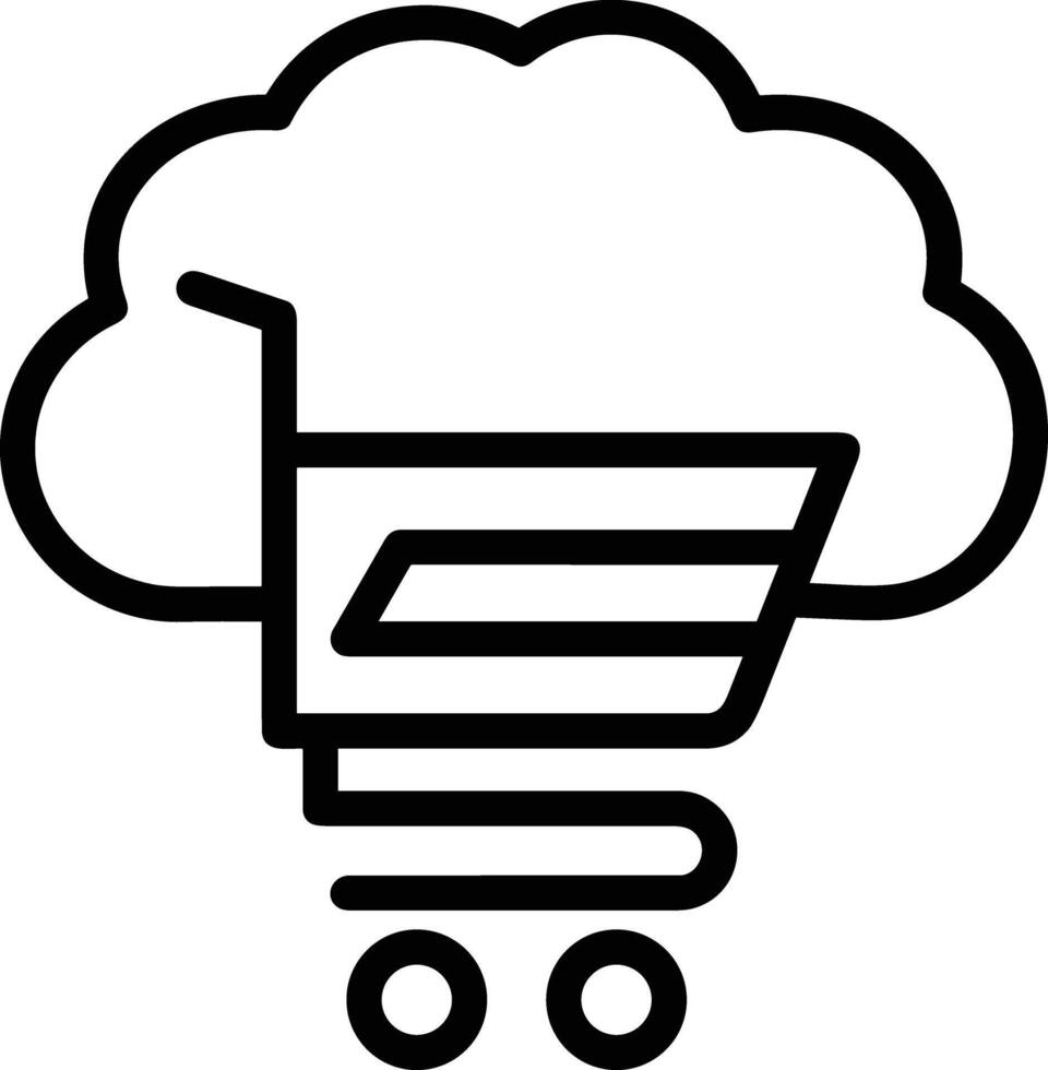 Cloud icon symbol vector image. Illustration of the hosting storage design image