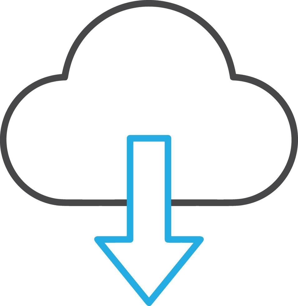 Cloud icon symbol vector image. Illustration of the hosting storage design image