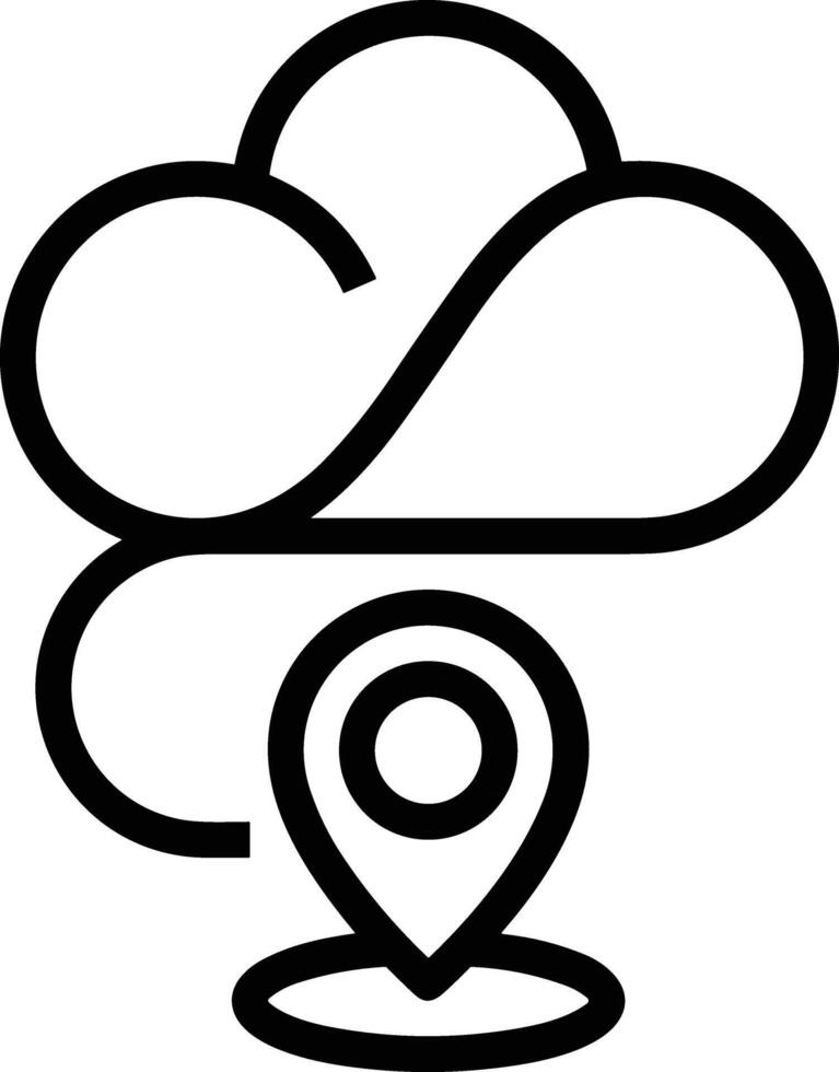 Cloud icon symbol vector image. Illustration of the hosting storage design image