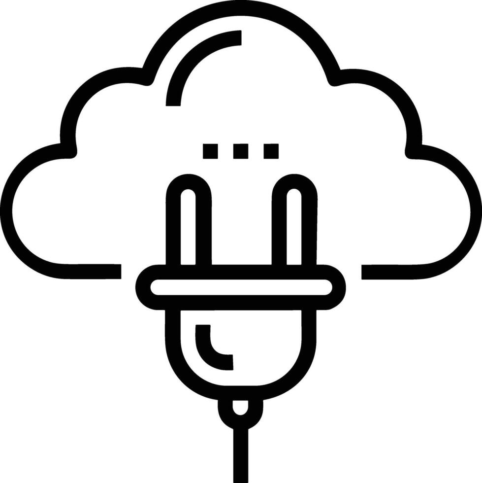 Cloud icon symbol vector image. Illustration of the hosting storage design image