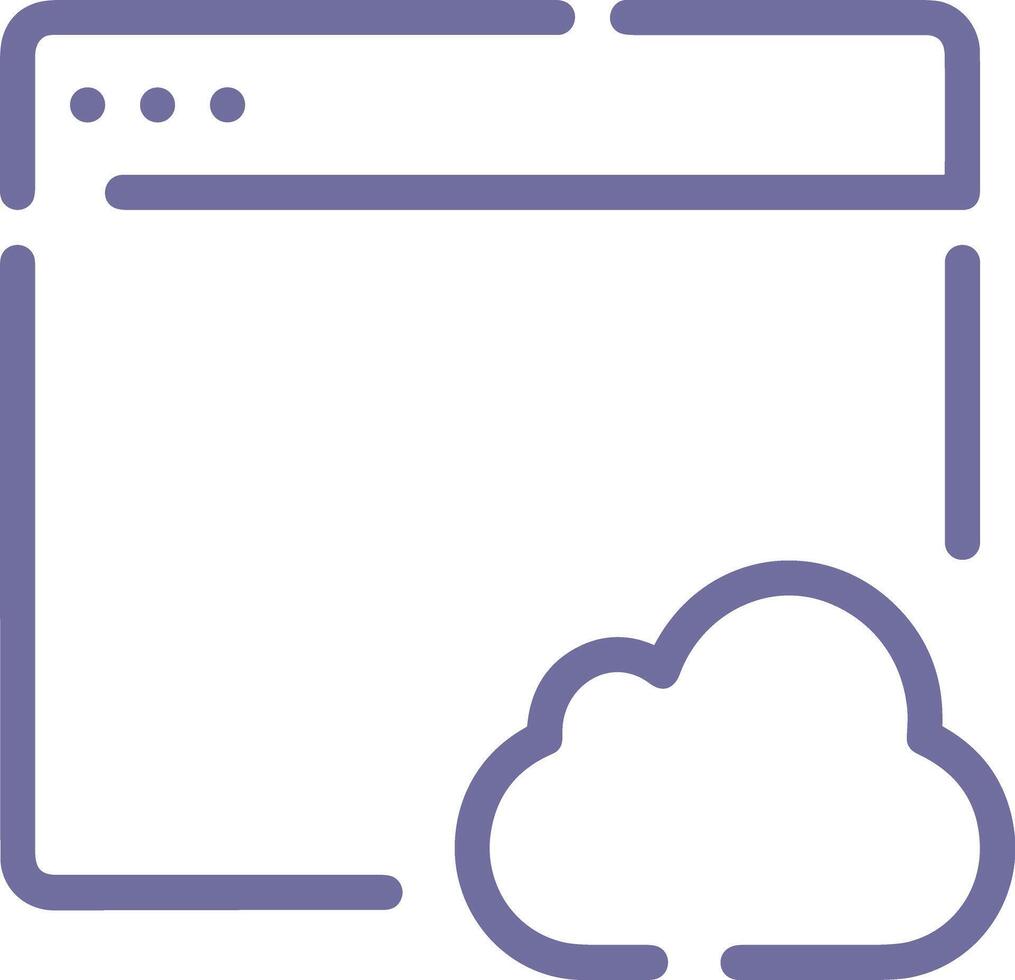 Cloud icon symbol vector image. Illustration of the hosting storage design image