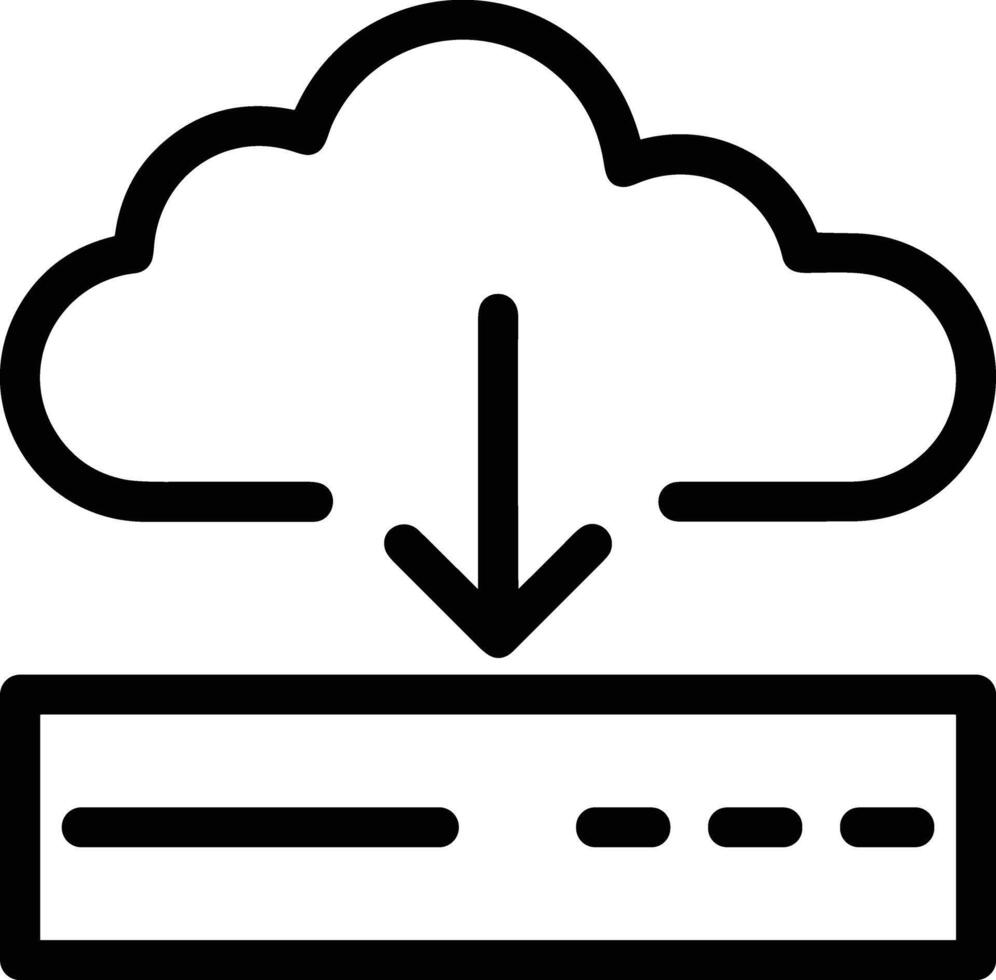 Cloud icon symbol vector image. Illustration of the hosting storage design image