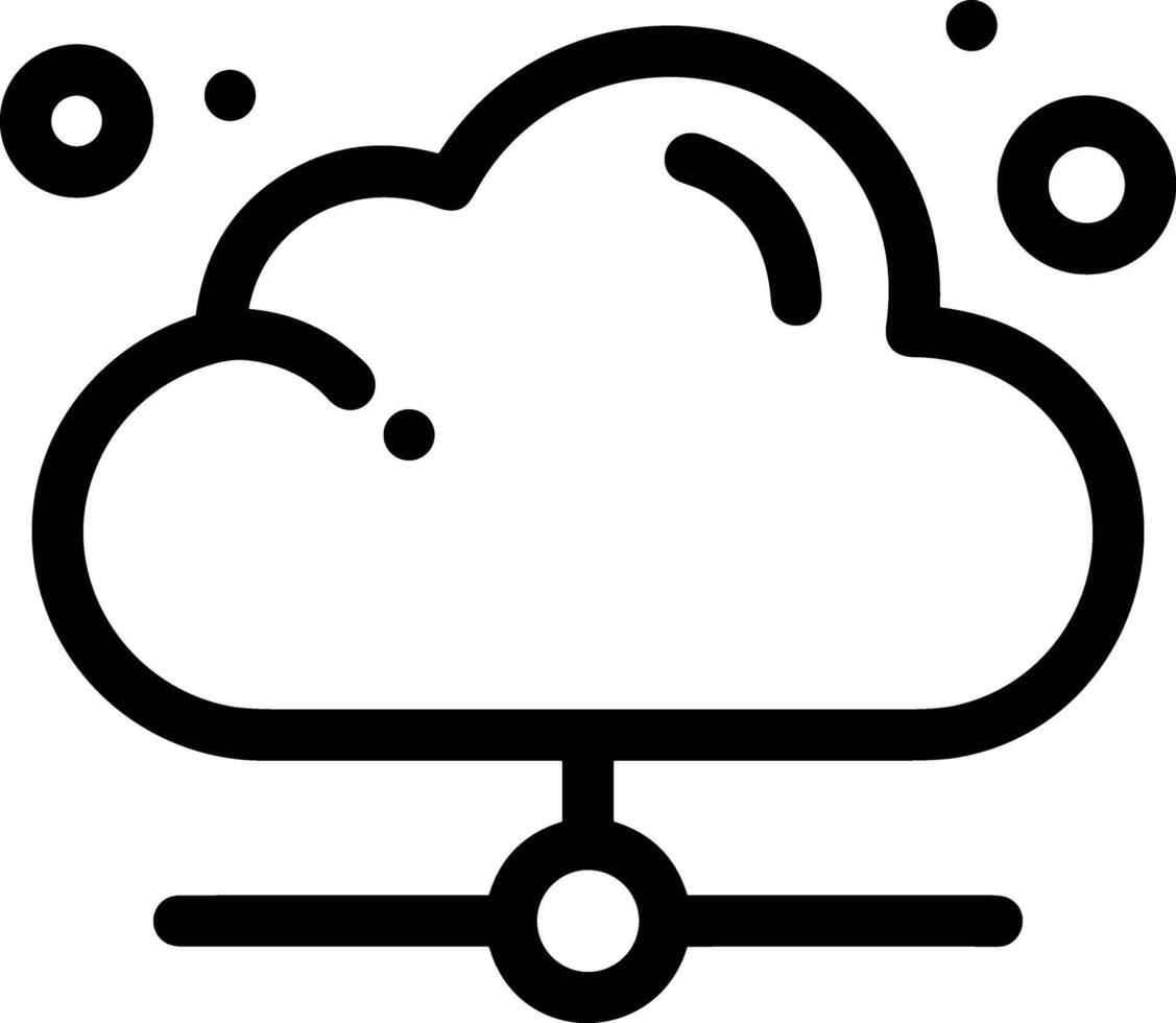 Cloud icon symbol vector image. Illustration of the hosting storage design image