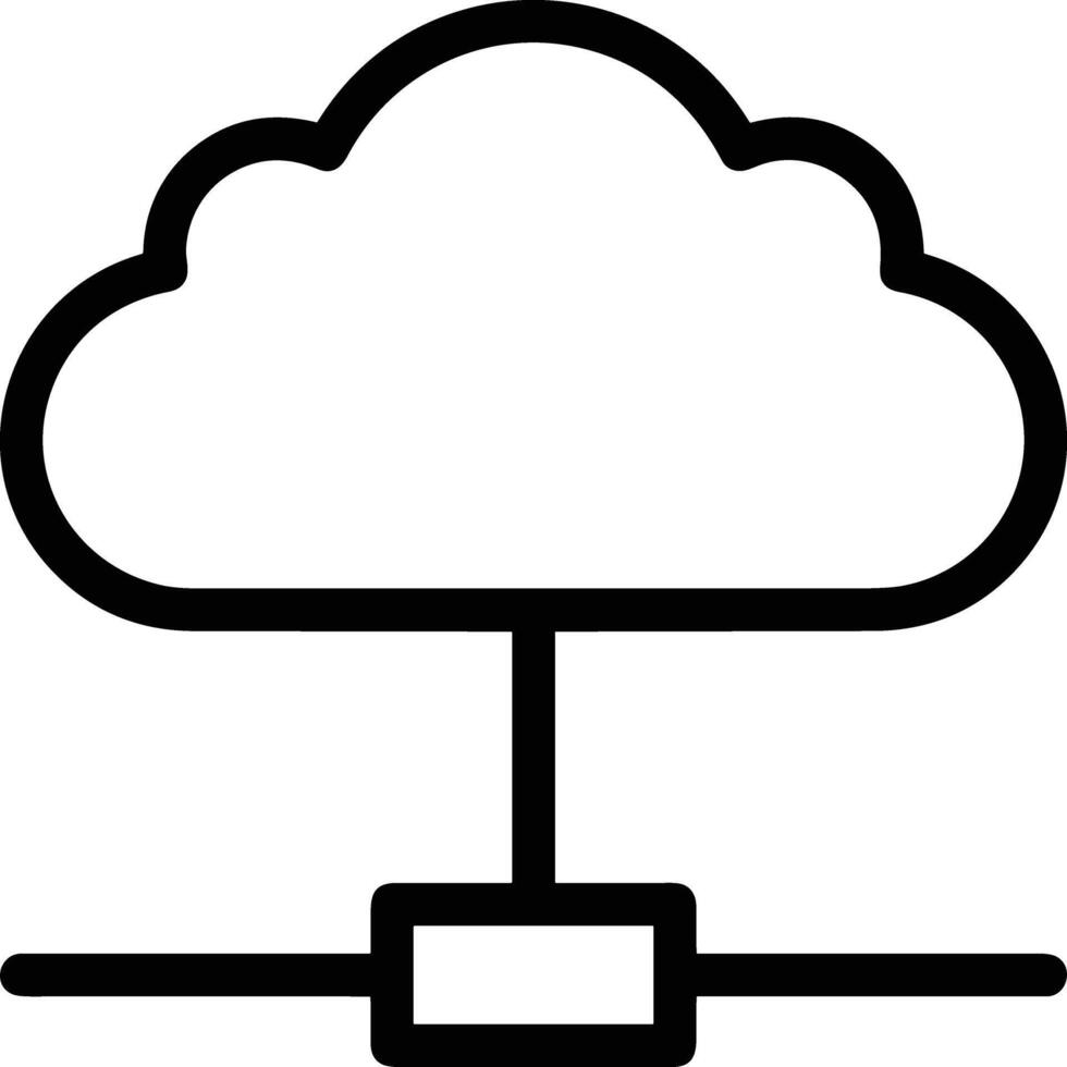 Cloud icon symbol vector image. Illustration of the hosting storage design image