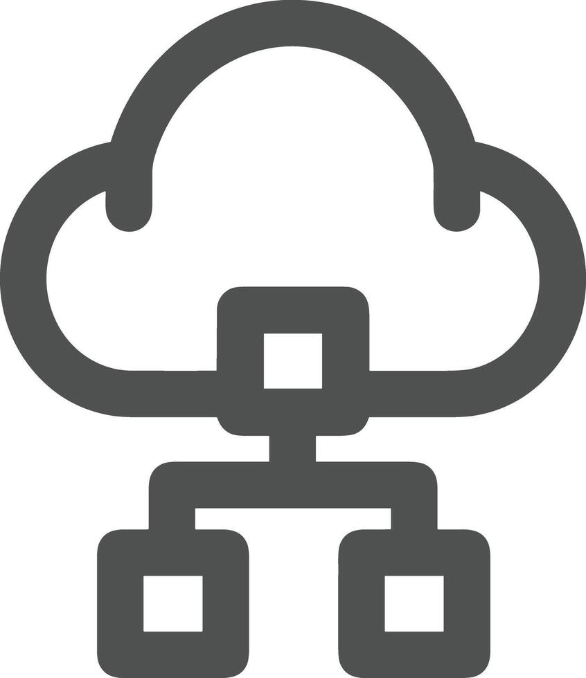 Cloud icon symbol vector image. Illustration of the hosting storage design image