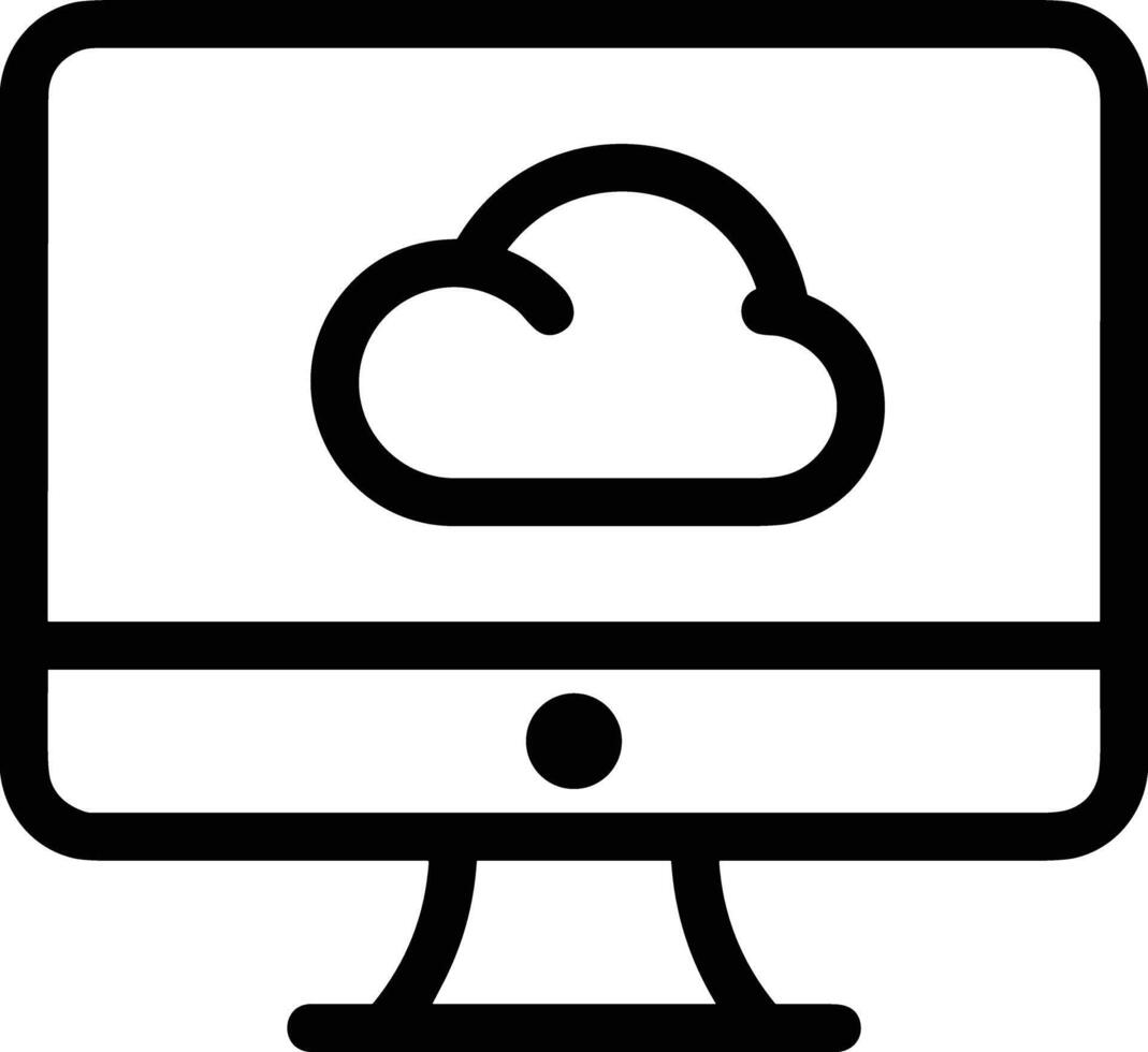 Cloud icon symbol vector image. Illustration of the hosting storage design image