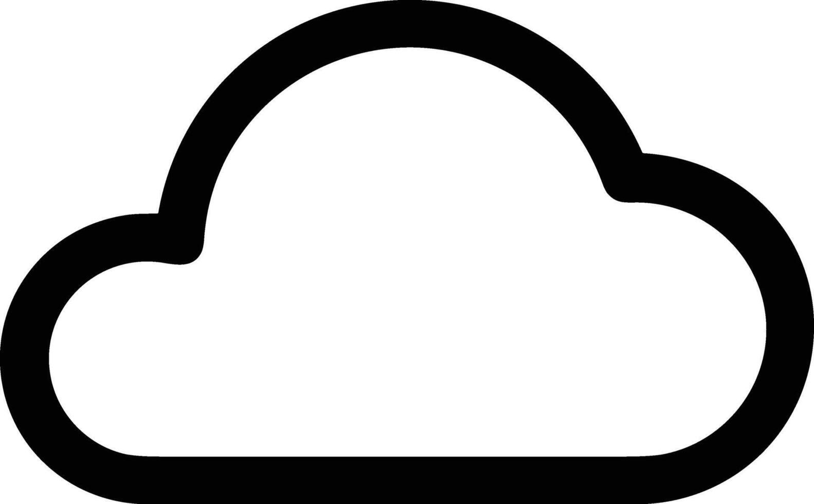 Cloud icon symbol vector image. Illustration of the hosting storage design image