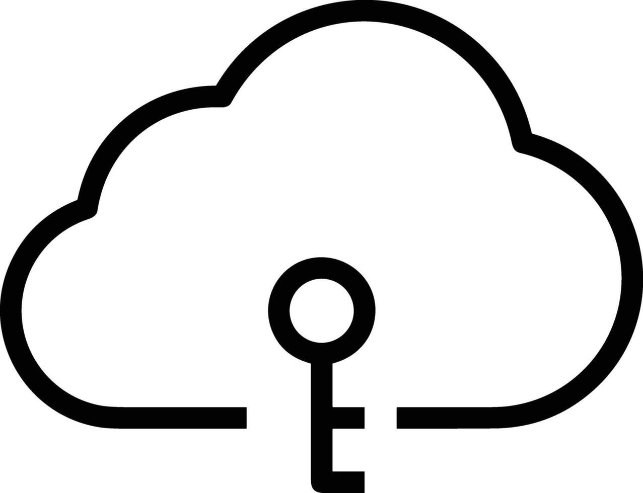 Cloud icon symbol vector image. Illustration of the hosting storage design image