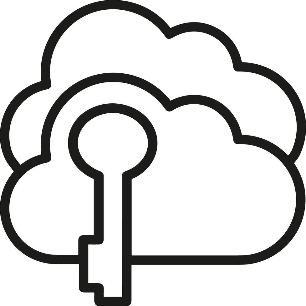 Cloud icon symbol vector image. Illustration of the hosting storage design image