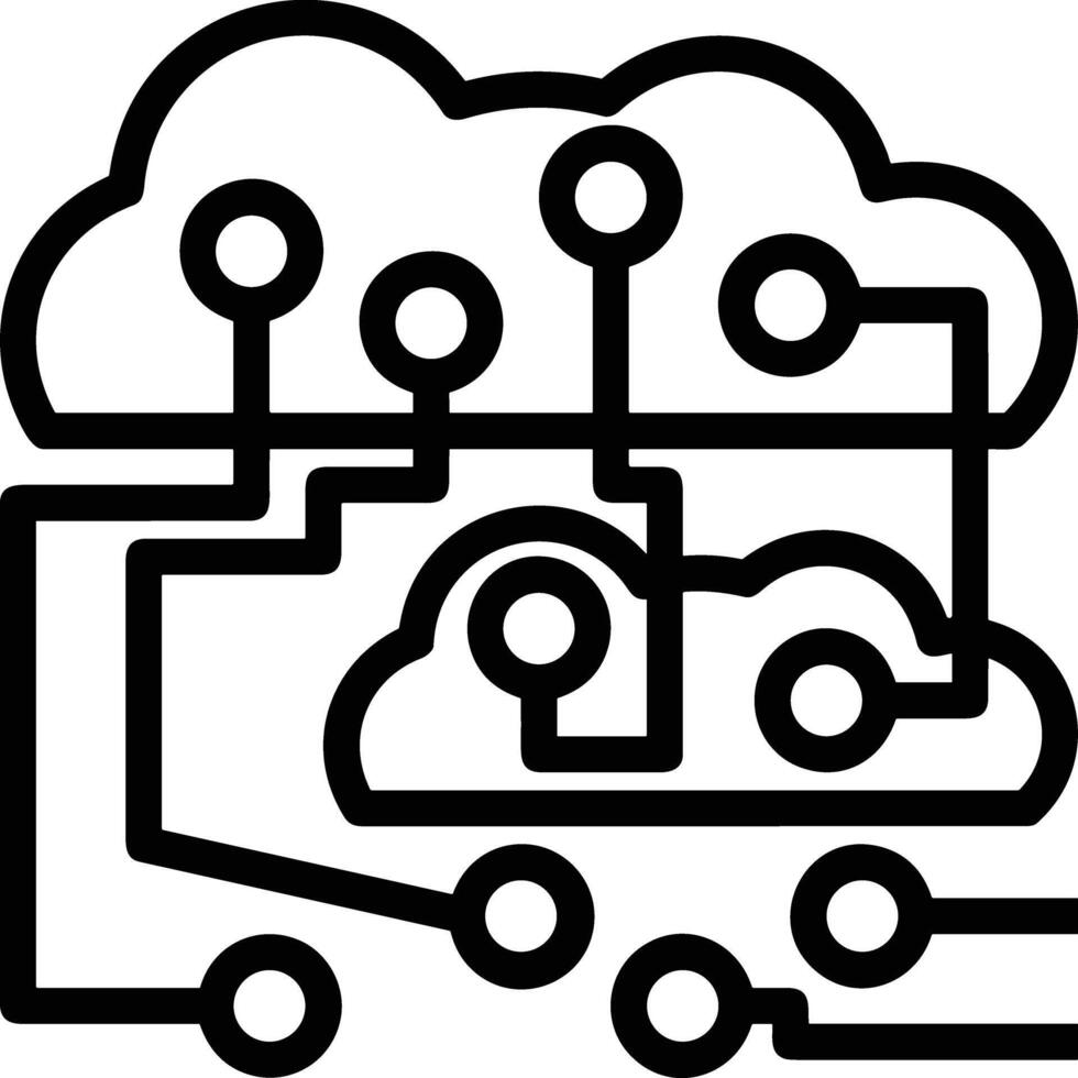 Cloud icon symbol vector image. Illustration of the hosting storage design image