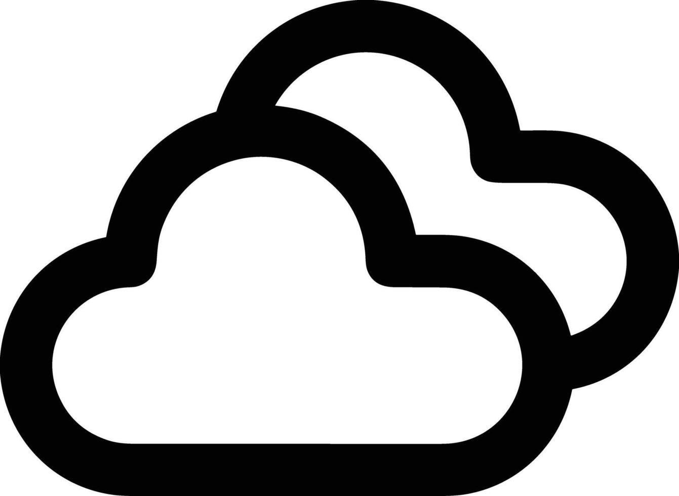Cloud icon symbol vector image. Illustration of the hosting storage design image