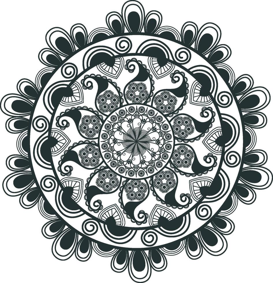 diseño de mandala de lujo vector