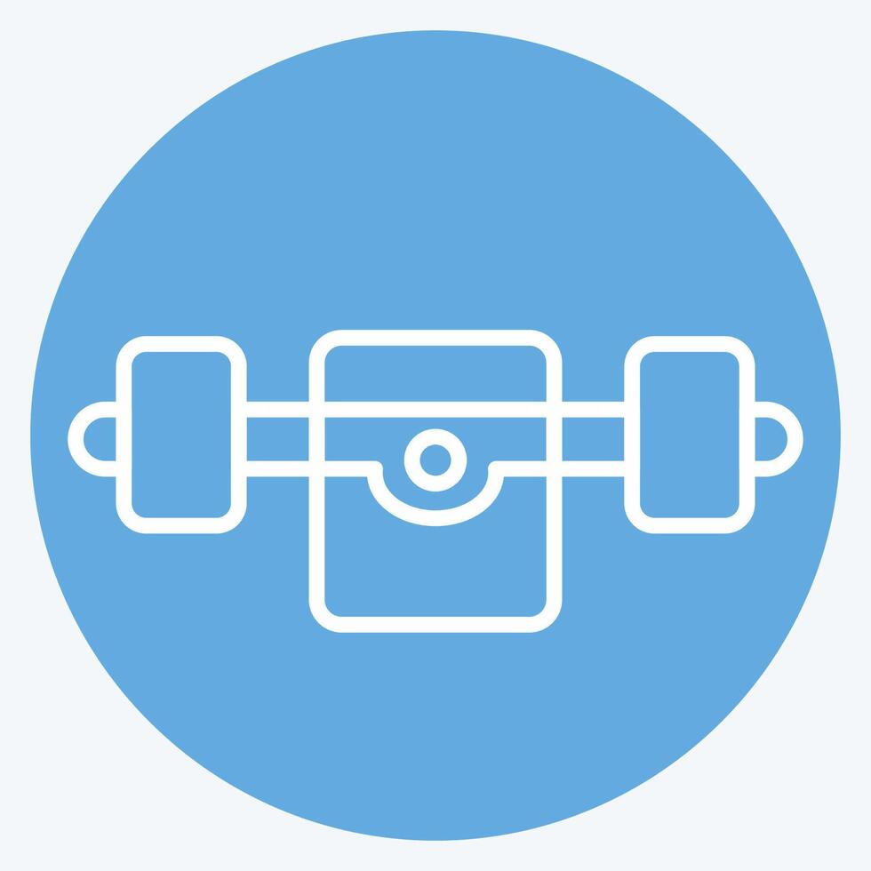 Icon Skate Truck. related to Skating symbol. blue eyes style. simple design illustration vector