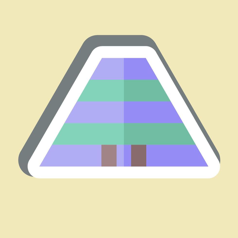 Sticker Cradle Of Human Kind. related to South Africa symbol. simple design illustration vector