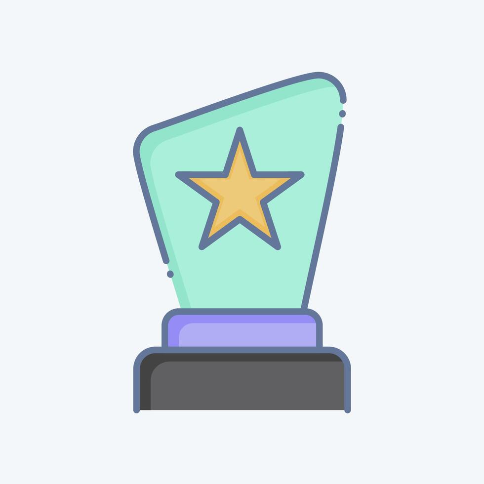 Icon Award. related to Entertainment symbol. doodle style. simple design illustration vector