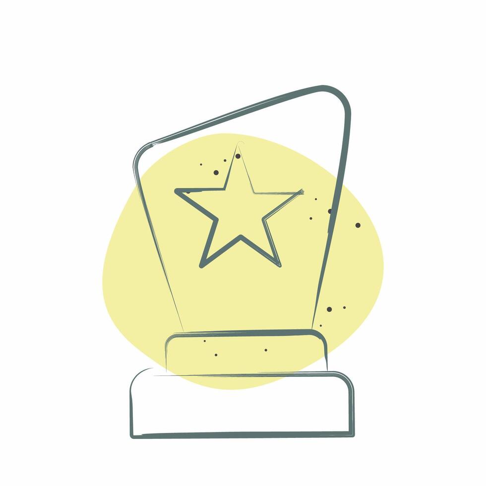 Icon Award. related to Entertainment symbol. Color Spot Style. simple design illustration vector