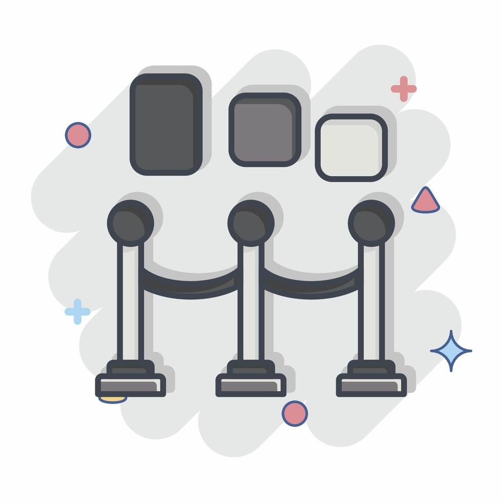 Icon Museum. related to Entertainment symbol. comic style. simple design illustration vector