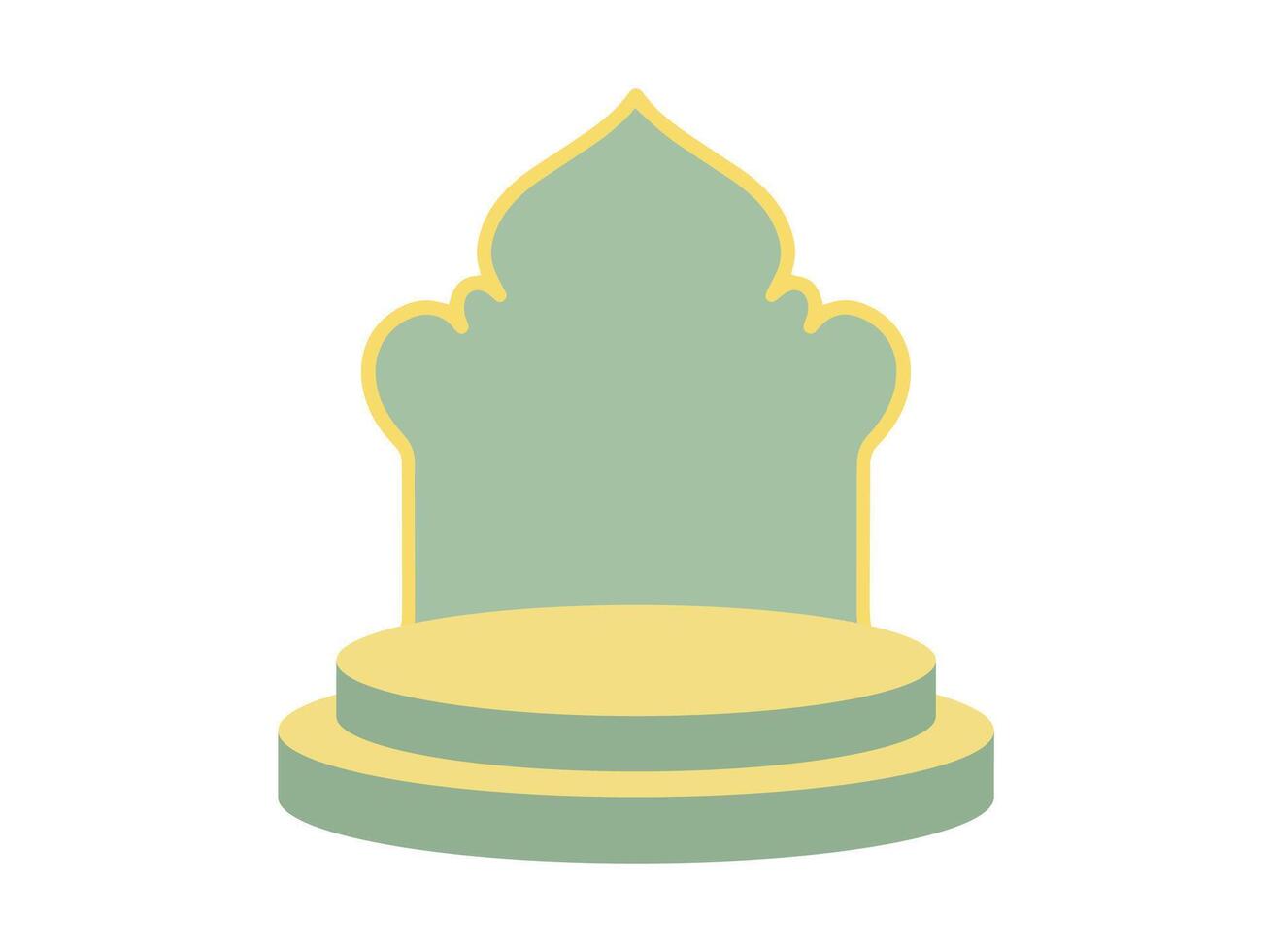 Ramadhan Kareem Podium Stage Background vector