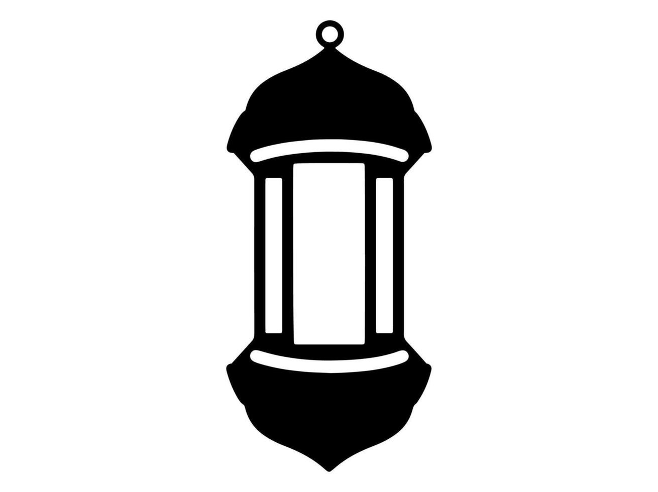 Hand Drawn Islamic Lantern Illustration vector