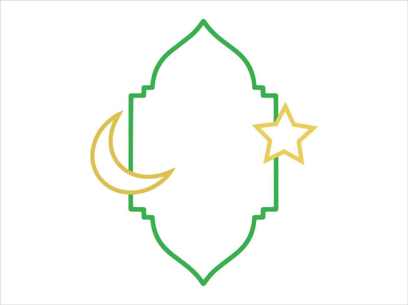 Eid Al Fitr Frame Background vector