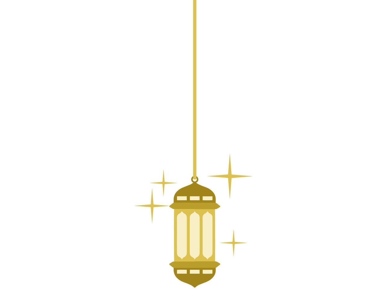 Islamic Eid Al Adha Lantern vector