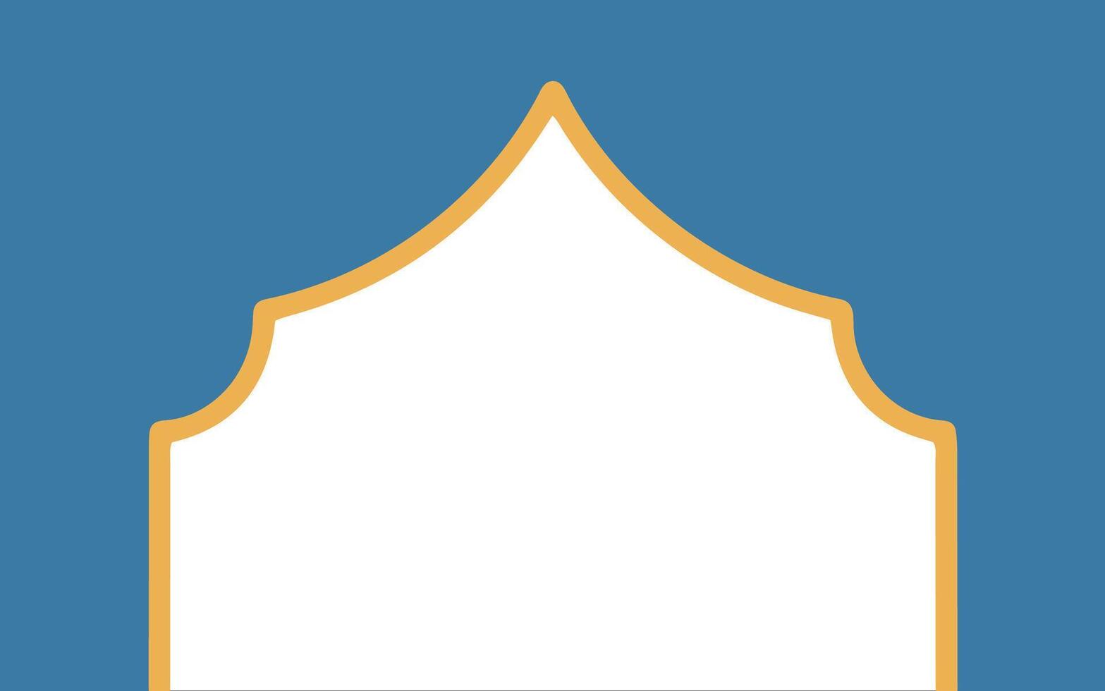 Ramadhan Mubarak Frame Background Illustration vector