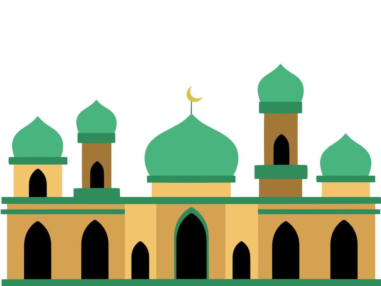 Islamic Mosque Eid Al Adha Background vector
